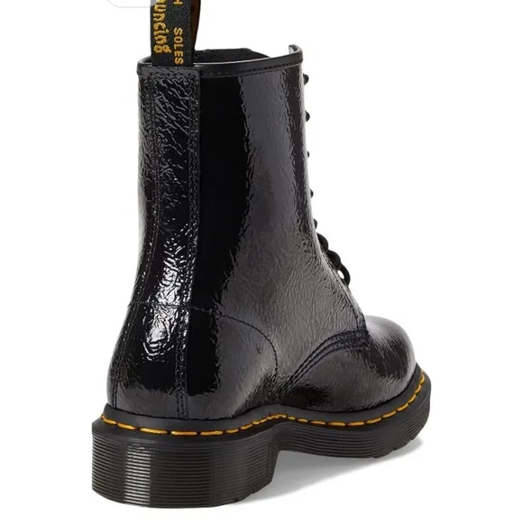 Dr. Martens 1460 Black Patent Leather Boots Size 8