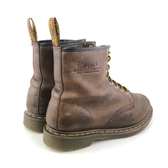 Dr. Martens 1460 Brown Leather Combat Boots 12