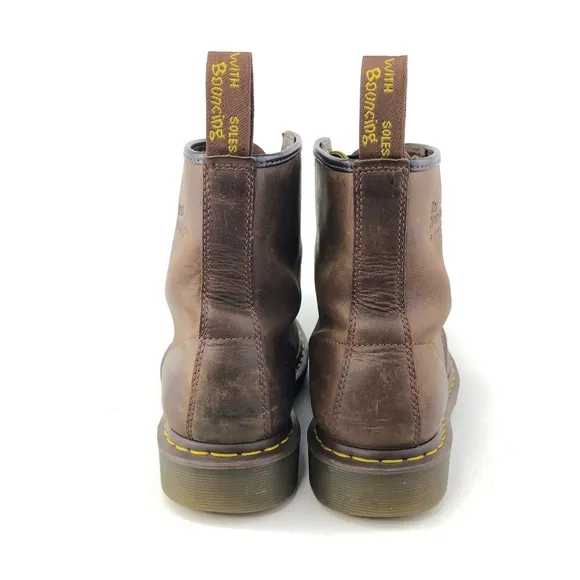 Dr. Martens 1460 Brown Leather Combat Boots 12
