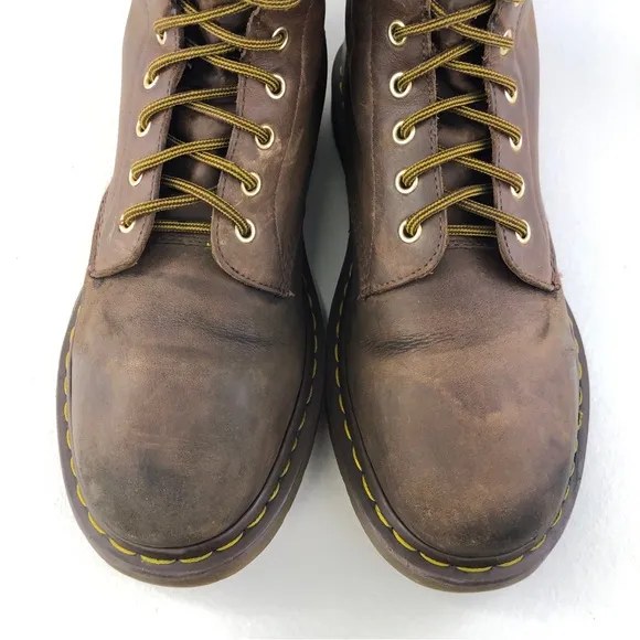 Dr. Martens 1460 Brown Leather Combat Boots 12
