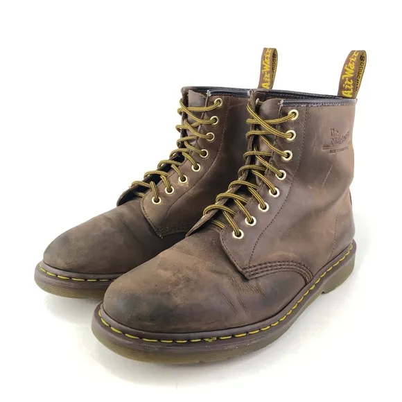 Dr. Martens 1460 Brown Leather Combat Boots 12