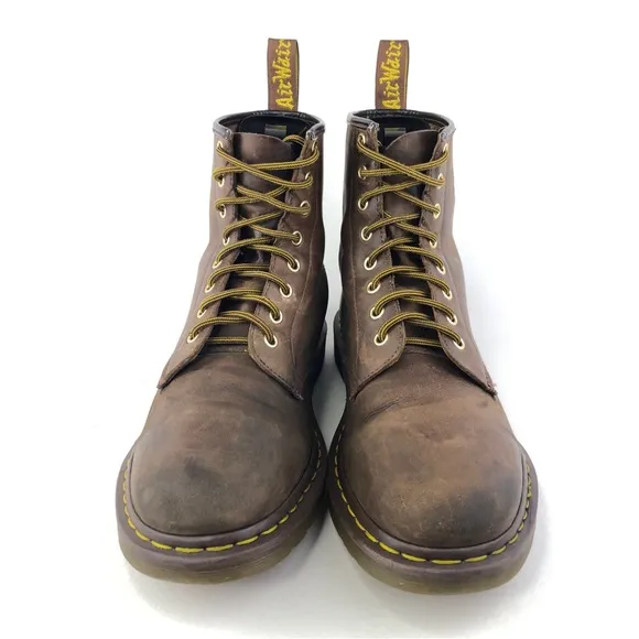 Dr. Martens 1460 Brown Leather Combat Boots 12