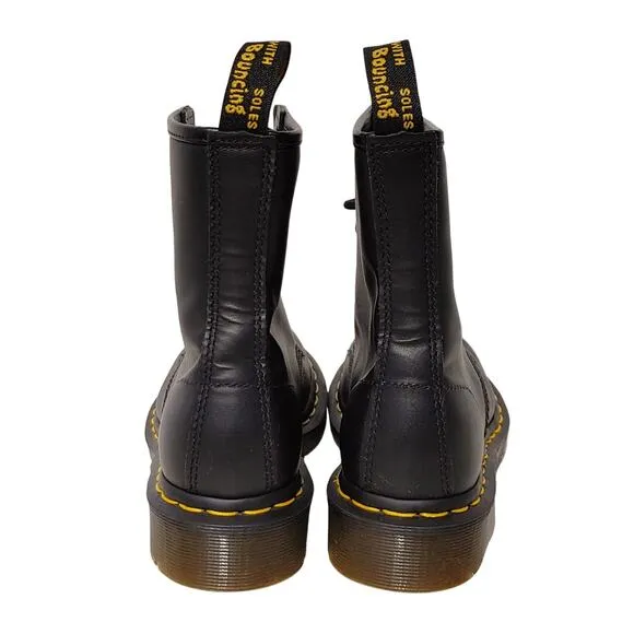 Dr. Marten's 1460 Smooth Leather Lace Up Ankle Boots Black Womens Size US 6 UK 4