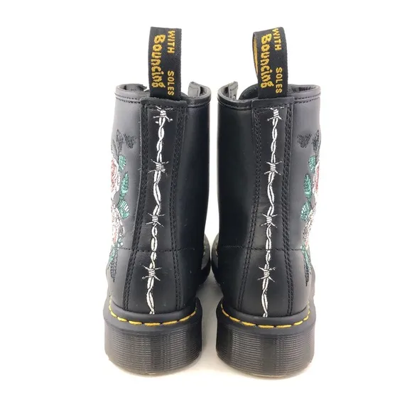 Dr. Martens 1460 Vonda Chain II Combat Ankle Boots 6