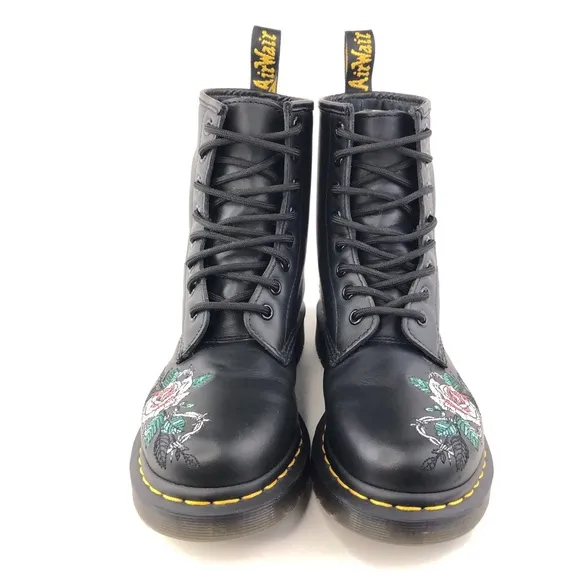 Dr. Martens 1460 Vonda Chain II Combat Ankle Boots 6