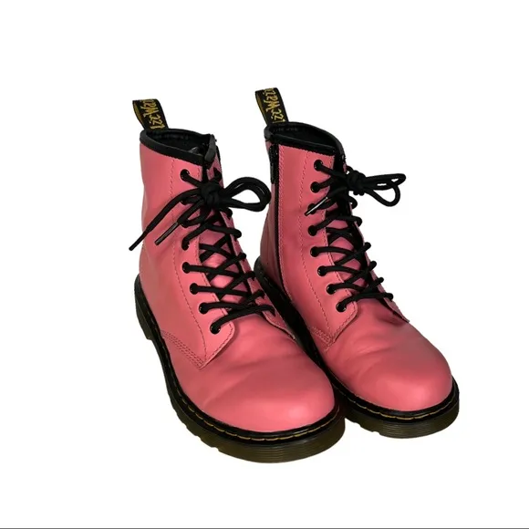 Dr. Martens Acid Pink Smooth Leather 1460 J Boots
