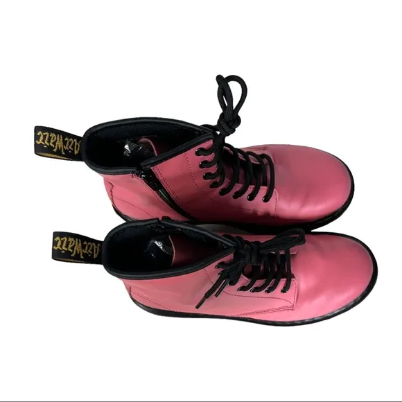 Dr. Martens Acid Pink Smooth Leather 1460 J Boots