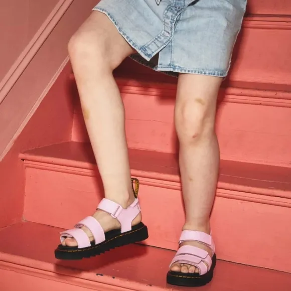 Dr Martens Air Wair Kids Klaire J Leather Sandals