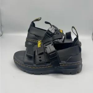 DR. MARTENS &quot;Pearson&quot; Leather and Webbing Sandals Size 4