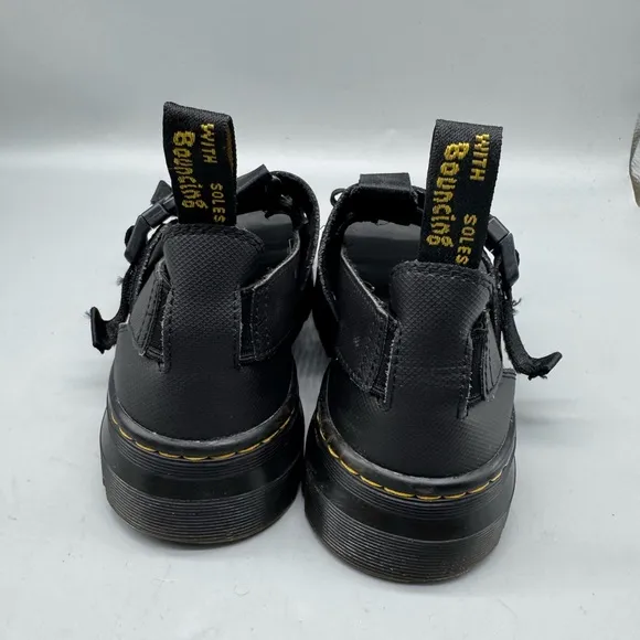 DR. MARTENS &quot;Pearson&quot; Leather and Webbing Sandals Size 4