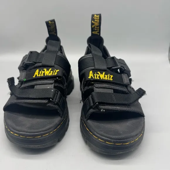 DR. MARTENS &quot;Pearson&quot; Leather and Webbing Sandals Size 4