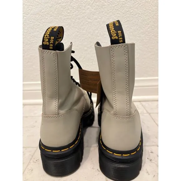 Dr. Martens Audrick Womens Size 9 Cobblestone 8 Eye Platform Boots