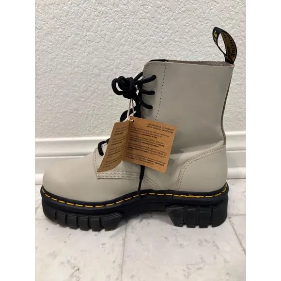 Dr. Martens Audrick Womens Size 9 Cobblestone 8 Eye Platform Boots