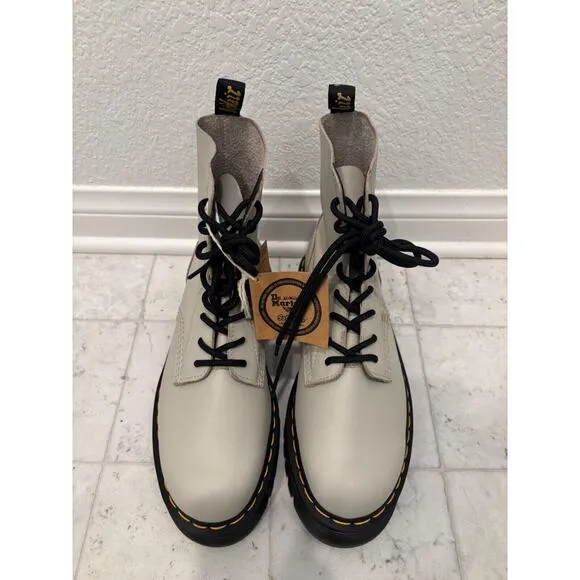 Dr. Martens Audrick Womens Size 9 Cobblestone 8 Eye Platform Boots