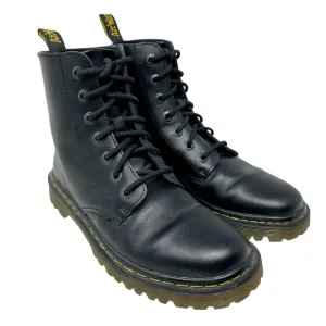 DR MARTENS Black Leather Luana Combat Boots Sz 9 Doc Air Wair Lace Up 90s Y2k