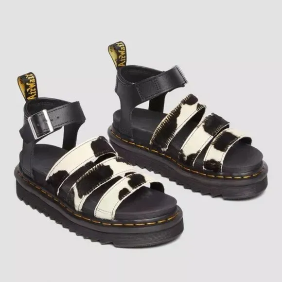 Dr Martens Blaire Hair-On Cow Print Sandals