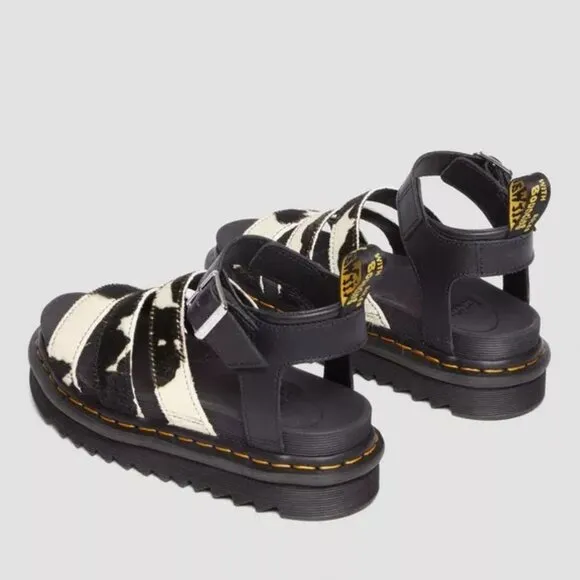 Dr Martens Blaire Hair-On Cow Print Sandals