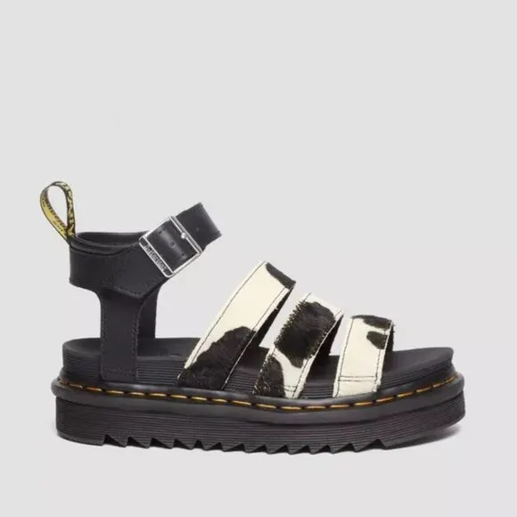 Dr Martens Blaire Hair-On Cow Print Sandals