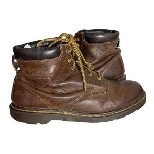 DR MARTENS Brown Boots Made In England 6 Hole Fits Mens 12.5 VINTAGE