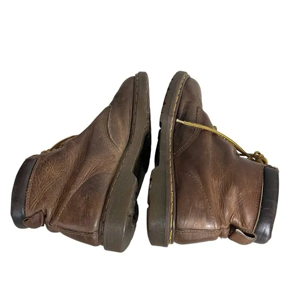 DR MARTENS Brown Boots Made In England 6 Hole Fits Mens 12.5 VINTAGE