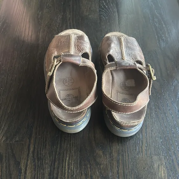 Dr. Martens Fisherman Sandals Air WairSize 10 Retro Slight Platform Leather