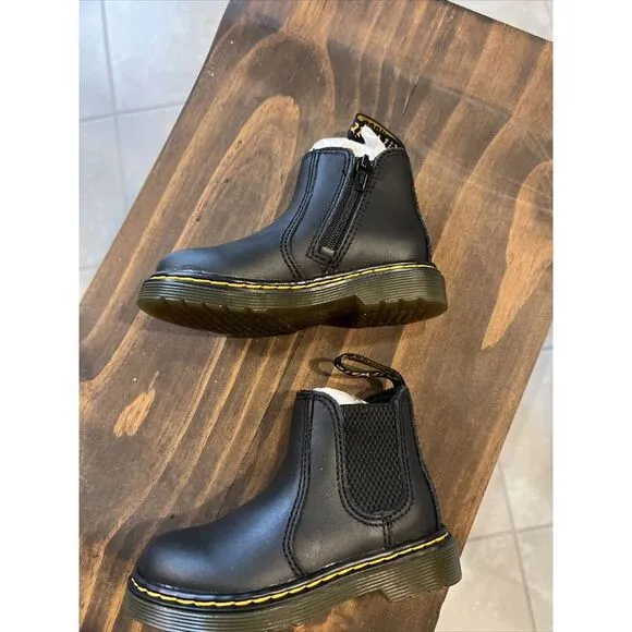 Dr. Martens Kid's Collection AirWair 2976 Softy T Boot Size 7‎ Core Kids Black