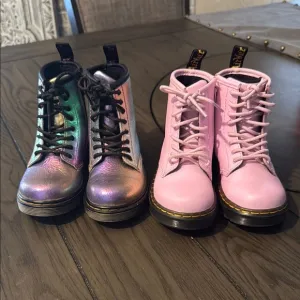Dr. Martens Kids' Iridescent and Pink Boots