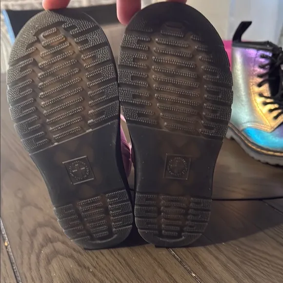 Dr. Martens Kids' Iridescent and Pink Boots
