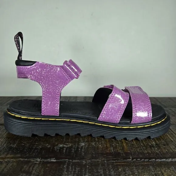 Dr Martens Klaire J Sandals Womens Size 5 Pink Glitter Beach Strappy Sandals