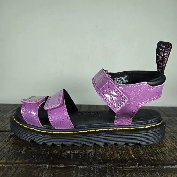 Dr Martens Klaire J Sandals Womens Size 5 Pink Glitter Beach Strappy Sandals