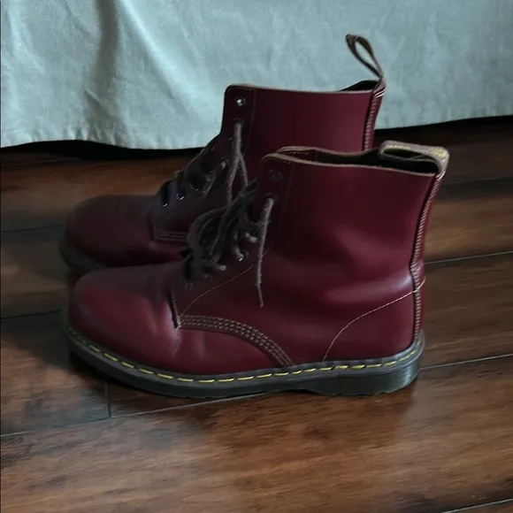 Dr. Martens Men's Burgundy Boots