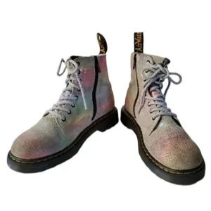 Dr Martens Pascal Boots Doc's DM's Doc Marten's Iridescent GIRLS Youth Kids 2