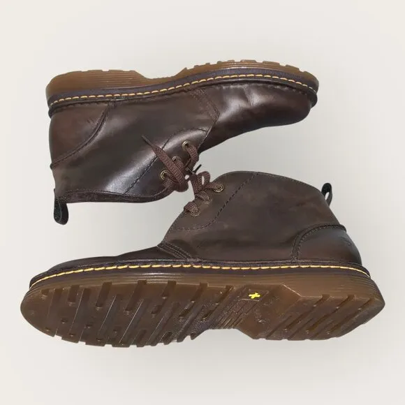 Dr. Martens Reed 6 Eyelet Dark Brown Leather Chukka Boots Men's Size US 14