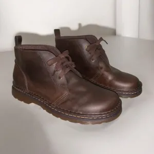 Dr. Martens Reed 6 Eyelet Dark Brown Leather Chukka Boots Men's Size US 14