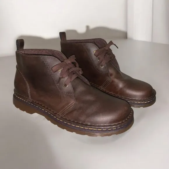 Dr. Martens Reed 6 Eyelet Dark Brown Leather Chukka Boots Men's Size US 14