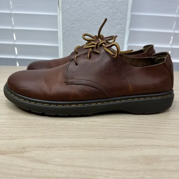 Dr.‎ Martens Shoes Mens Size 10 Elsfield Brown Lace Derby Oxford Career Casual