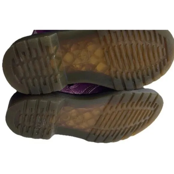 Dr. Martens Toddler Girls Pink Purple Glitter Shoes #1460 Combat Boot Size 12