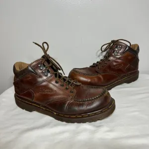Dr. Martens VTG England Men's Lace Up Ankle Brown Leather Boots Work Chelsea 11