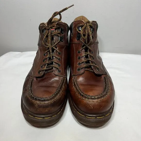 Dr. Martens VTG England Men's Lace Up Ankle Brown Leather Boots Work Chelsea 11