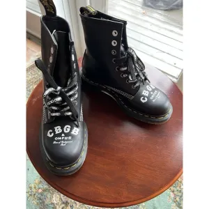 Dr. Martens x CBGB @ OMFUG 60th Anniversary 8-hole boots UK4 US6 (Womens)  NIB