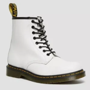 Dr. Martens1460 Kid's Smooth Leather Lace Up Boots White Size 13