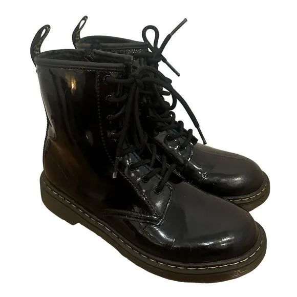 Dr. Martens Women's 1460 Black Patent Leather Boots Size 6