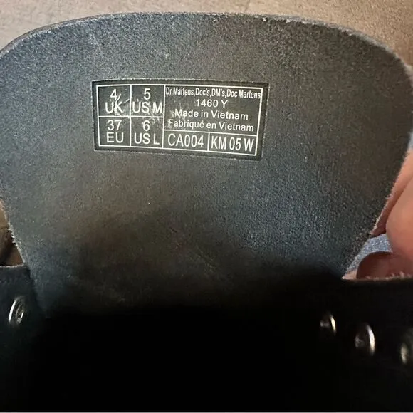 Dr. Martens Women's 1460 Black Patent Leather Boots Size 6