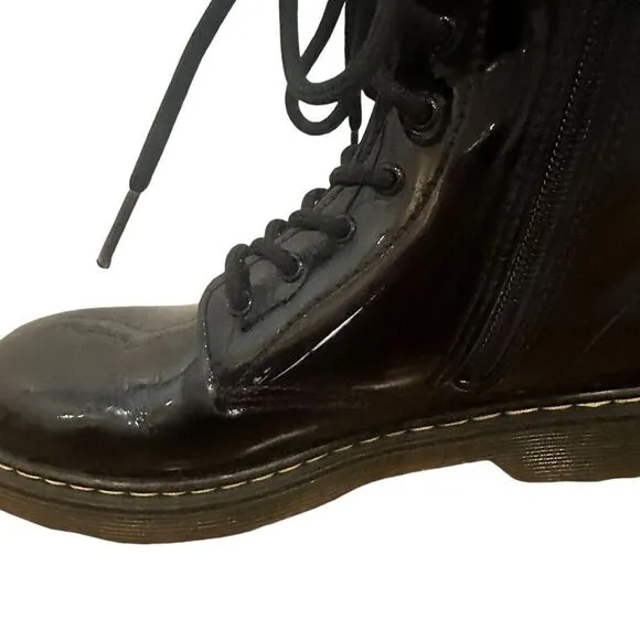Dr. Martens Women's 1460 Black Patent Leather Boots Size 6