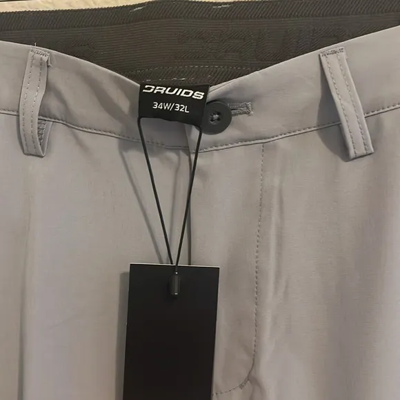 Druids Men's Gray Golf Joggers - 34W/32L - NWT