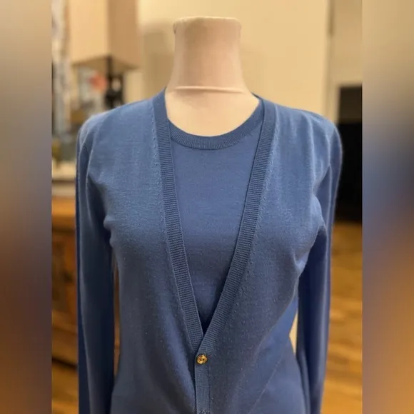 DSQUARED2 Blue Pull Over Sweater Button Cardigan Designer Extra Large Small xl