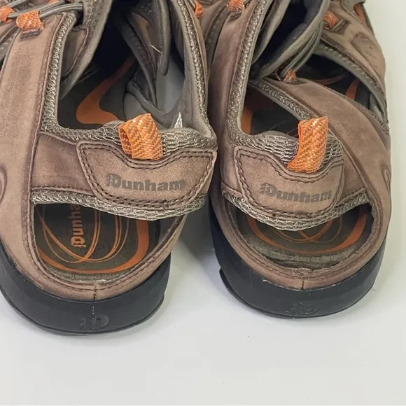 Dunham Nolan Leather Sandals Men’s Size 10 Brown Fisherman Outdoors Camping
