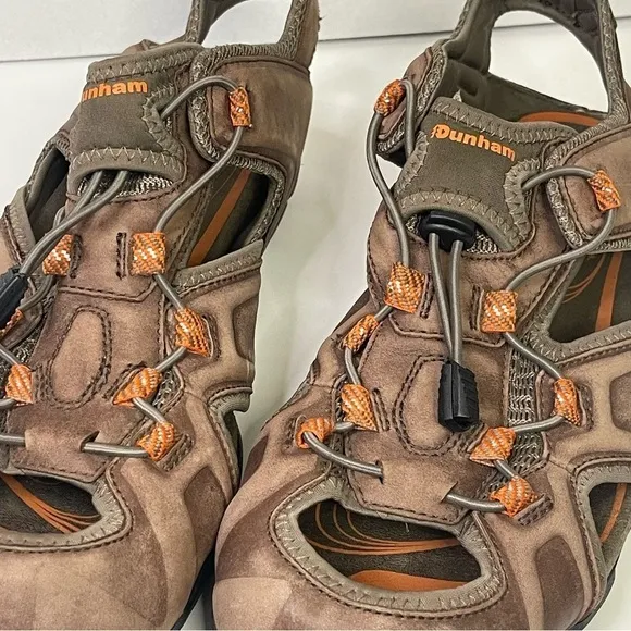 Dunham Nolan Leather Sandals Men’s Size 10 Brown Fisherman Outdoors Camping