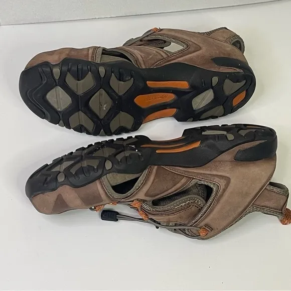 Dunham Nolan Leather Sandals Men’s Size 10 Brown Fisherman Outdoors Camping