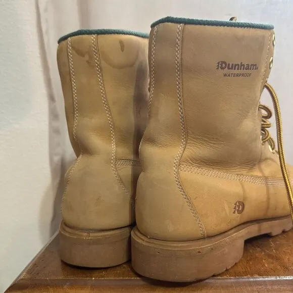 Dunham Tuff Lite Mens 7778 Direct Attach Steel Toe Work Boots Nubuck Size 11.5